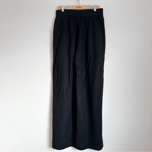 Abercrombie & Fitch black linen blend pants - Picture 3 of 6